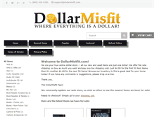 Tablet Screenshot of dollarmisfit.com